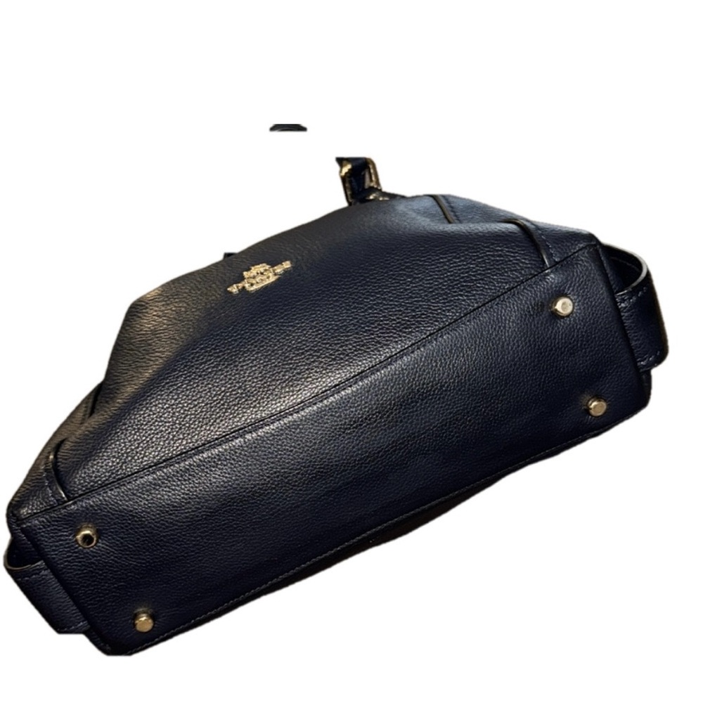 Coach Dark Blue Leather Shoulder Bag - Picture 4 of 5